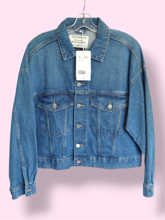 H&M Jackets & Blazers - H&M 90s Denim Jacket NWT Women’s Small Blue Cropped Jean Jacket